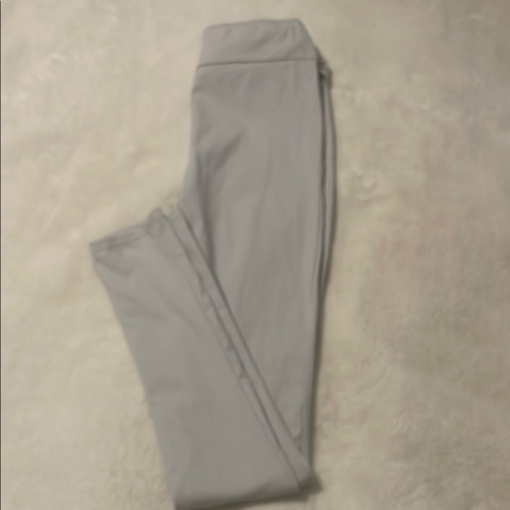 PLT Sport Light Gray Leggings and Crop Top Size 6